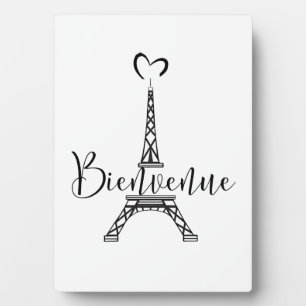 Photo "Bienvenue" Plaque