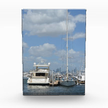 Bloc acrylique des bateaux 5x7