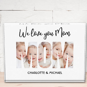 Photo Bloc de photos avec lettres découpées Mom 3