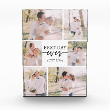 Bloc de photos de collage de mariage