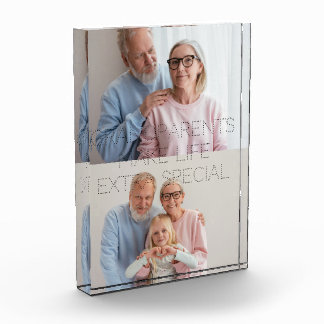 Photo Bloc de photos de grands-parents | 2 photos person