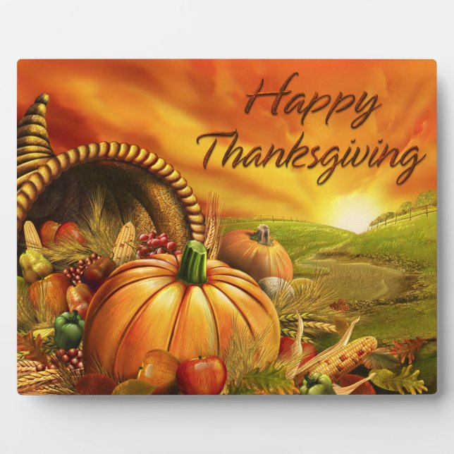 Photo Bon thanksgiving 2 Plaque (Devant)