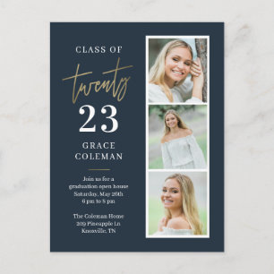 Photo Booth Graduation Party Invitation Carte post