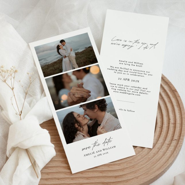 Photo Booth Save the Date, Photo Strip Invitation (Créateur téléchargé)