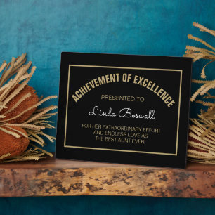 Photo Cadeau CHERCHÉ ! Plaque de la meilleure AUNT perso