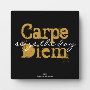 Photo Carpe Diem 'saisir la journée' Plaque
