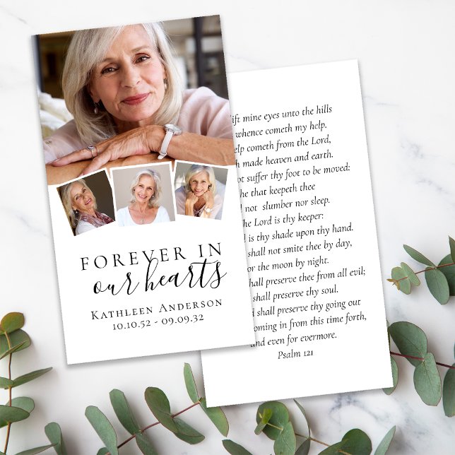 Photo carte de prière funéraire pour toujours dans (Créateur téléchargé)