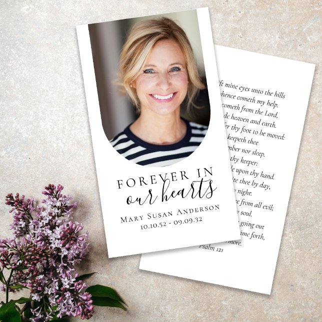 Photo carte de prière funéraire pour toujours dans (Créateur téléchargé)