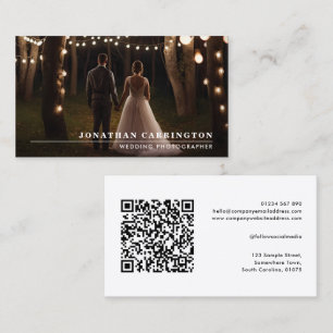 Photo Carte de visite de photographe de code QR