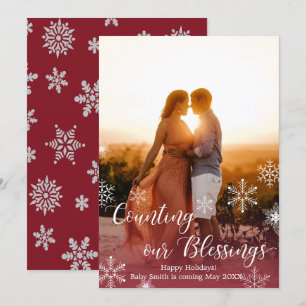Photo Cartes de Faire-part de grossesse de Noël