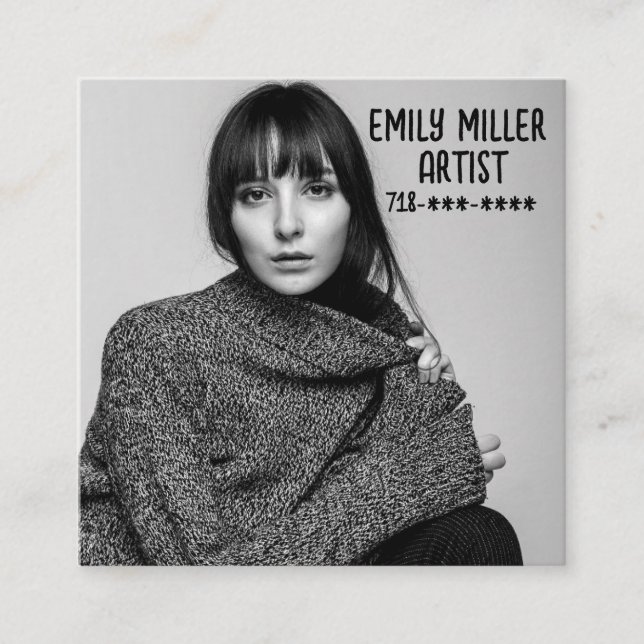 PHOTO Cartes de visite personnalisés (Devant)