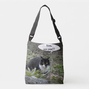 Photo Cat Texte personnalisé Sac de carrosserie