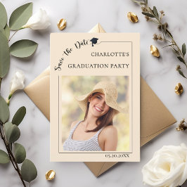 Photo champagne Graduation party Save the Date