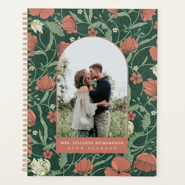 Photo Chic Green & Terracotta Arc Floral (Devant)