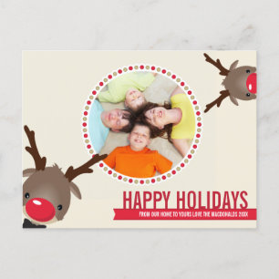 PHOTO CHRISTMAS CARTE POSTALE :: rennes rudolf 1