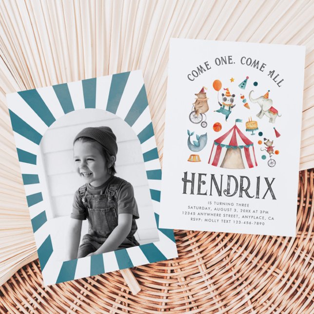 Photo Cirque Invitation Anniversaire | Carnaval (Créateur téléchargé)