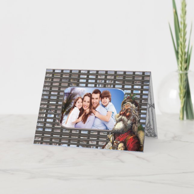 Photo classique de la carte Père Noël de Noël (Devant)