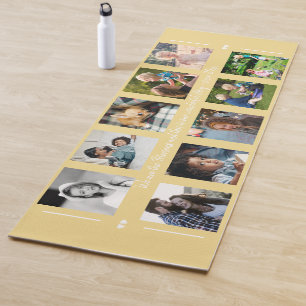 Photo collage and your custom text family modern yogamatte