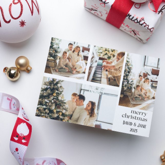 Photo Collage Joyeux Noël Carte de vacances (Créateur téléchargé)