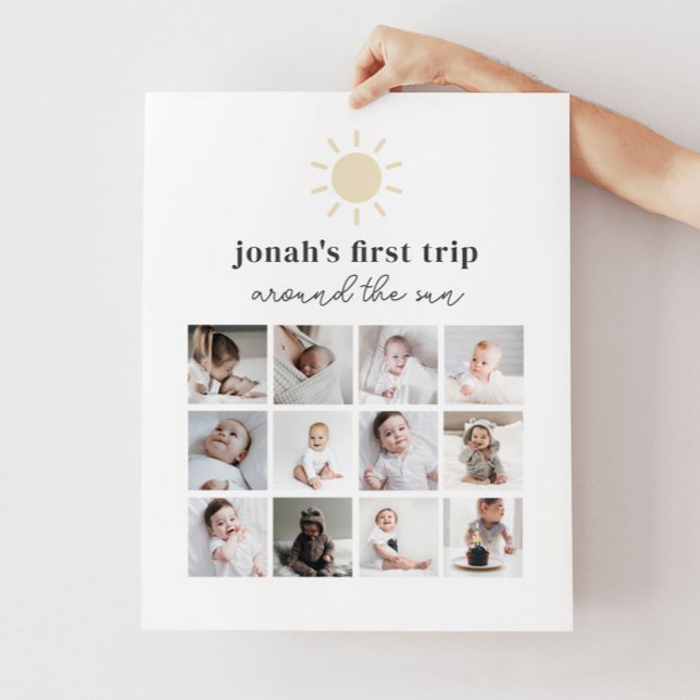 Photo Collage Poster - 1ère Voyage Autour Du Solei (Créateur téléchargé)