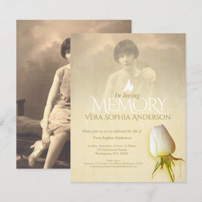 Photo commémorative faire-part funéraire de bufs d (Devant / Derrière)