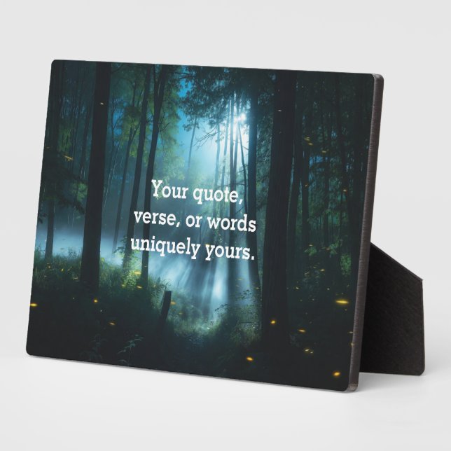 Photo Create Your Own Quote Plaque (Côté)
