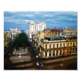 Photo cubaine Vintage des années 1950 PASEO DEL PR