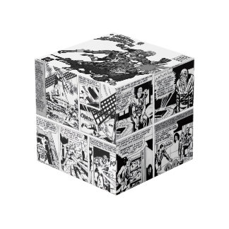Photo Cube de bande dessinée d'action américaine de comb
