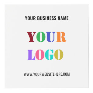 Photo Cube promotionnel avec logo et texte personnalisés