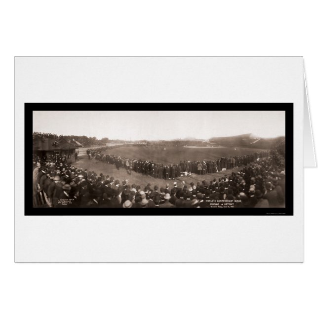 Photo Cubs Vs Tigers Baseball 1907 (Devant horizontal)