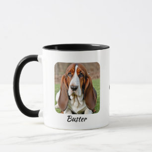 Photo d'animal Basset Hound Marron Mug personna
