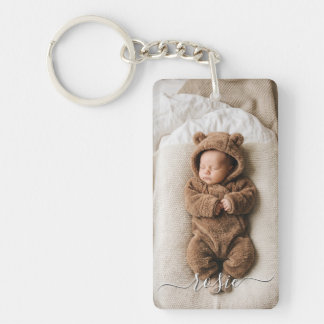 Photo de bébé double face personnalisé minimaliste