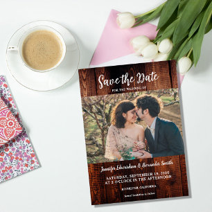 Photo de bois de grange rustique pour invitation d