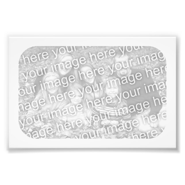 Photo de cadre blanc 6x4 (Devant)