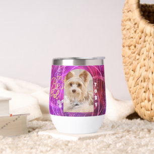 Photo de chien de compagnie rayonnant Mangenta