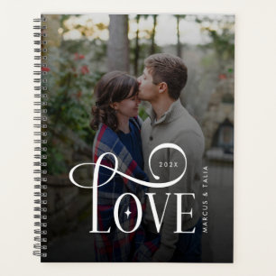 Photo de couples fiancés personnalisé avec un scri