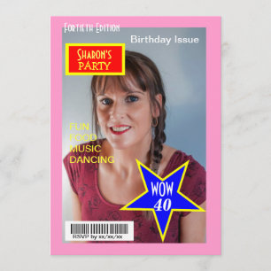 Photo de couverture de magazine Invitations de fêt