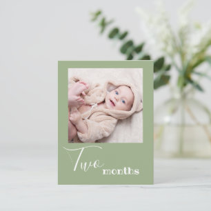 Photo de deux mois Carte Bannière Anniversaire