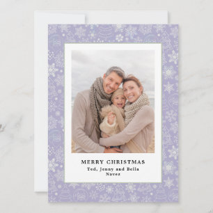 Photo de famille Carte de Noël traditionnelle