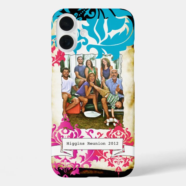 Photo de famille Damask Burning Edge coque iphone (Verso)