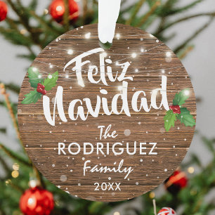 Photo de famille espagnole Feliz Navidad