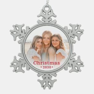 Photo de famille Flocon de neige Ornement de Noël