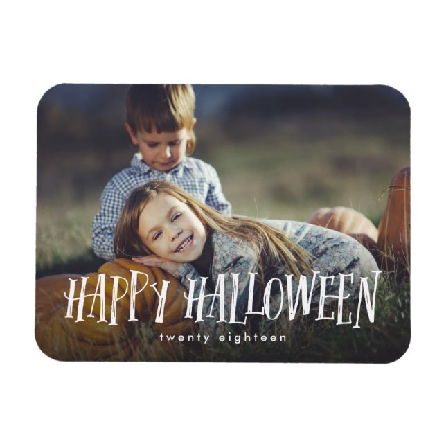 Photo de famille Halloween Keepsaké Magnet cadeau (Horizontal)
