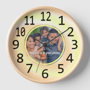 Photo de famille personnalisée Horloges à torons j