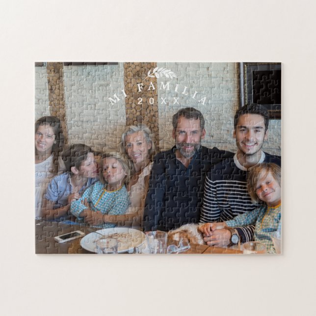 Photo de famille personnalisée | Puzzle personnali (Horizontal)