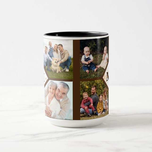Photo de famille personnalisée tasse (Centre)