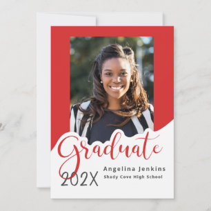 Photo de fin d'études Red 2022 Faire-part
