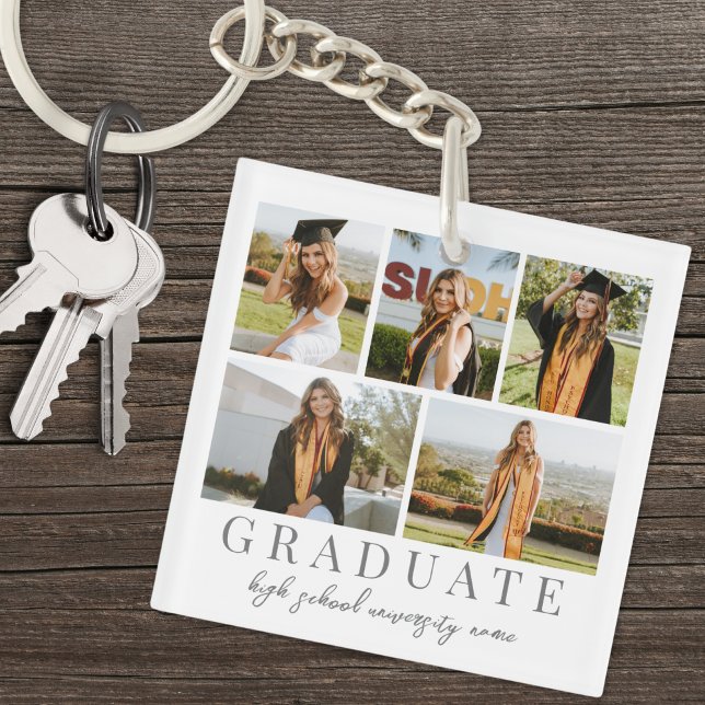 Photo de fin d'études supérieures (Graduate Graduation Photo Keychain )