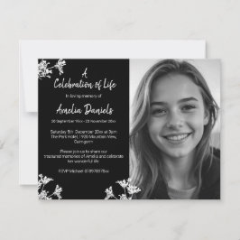 Photo de Fleur noire blanche Fête de la carte de v
