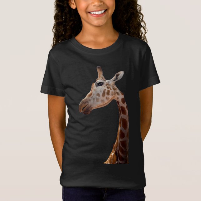 Photo de Giraffe amusante T-shirt (Devant)